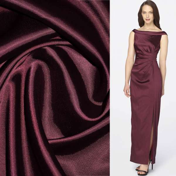 Котон-атлас сливовий, ш.150