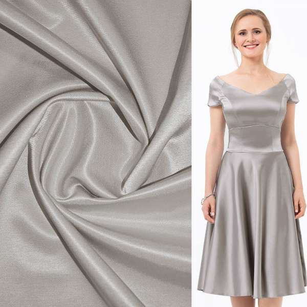 Котон-атлас світло-сірий, ш.150