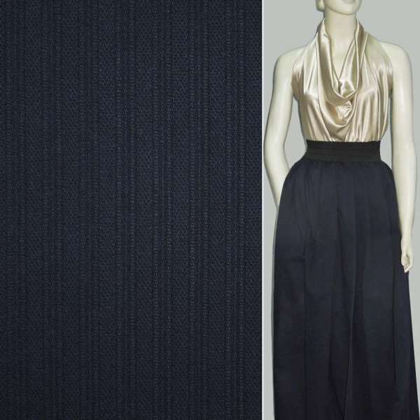 Котон рельєфний темно-синій