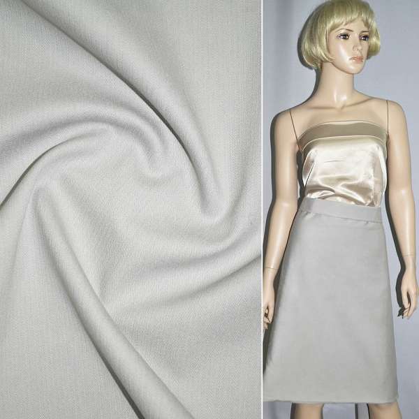 Котон стрейч сірий в рубчик, ш.150