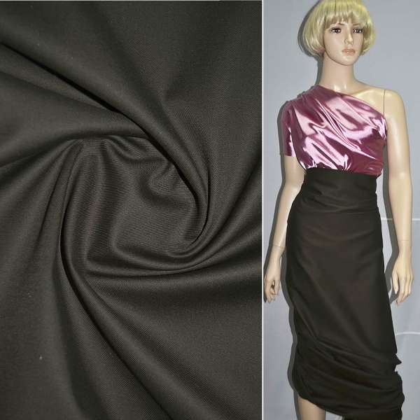 Котон стрейч коричневий, ш.150