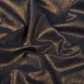 Коттон стрейч черный с золотым напылением, рубчик ш.150