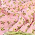Коттон рожевий в банани, ш.150