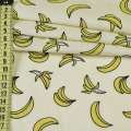Коттон кремовий в банани, ш.150