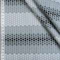 Котон-стрейч сірий в світлі і темні ряди сот ш.125