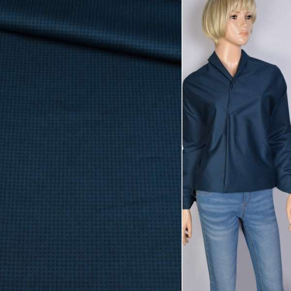 Котон синій в дрібну точку ш.157