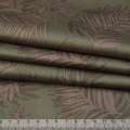 Котон оливковий темний в листя папороті ш.148