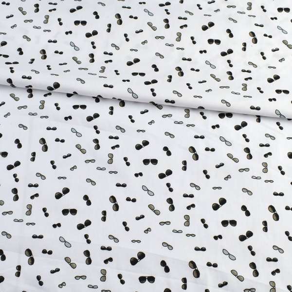 Котон білий, сірі окуляри, ш.145