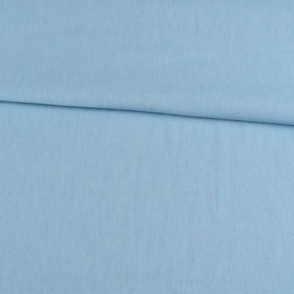 Котон меланж стрейч бірюзовий полотняний, ш.150