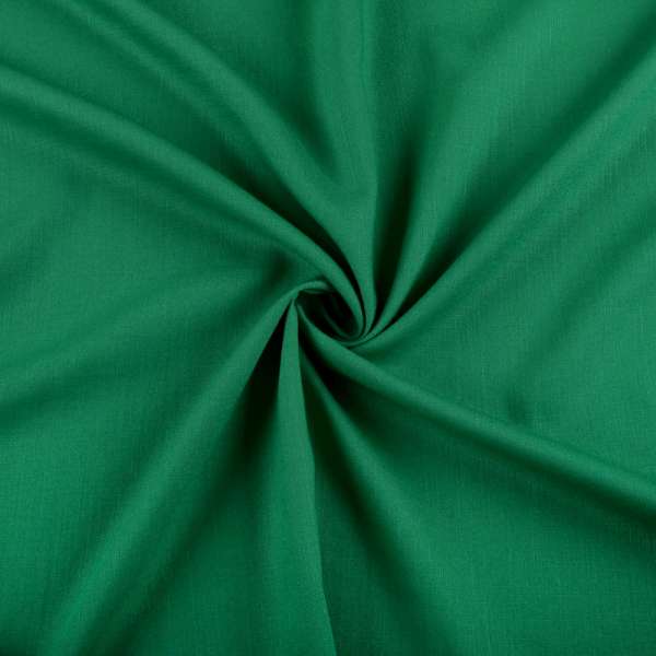 Хлопок со льном зеленый изумрудный ш.150