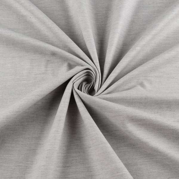 Коттон стрейч серый светлый меланж ш.150