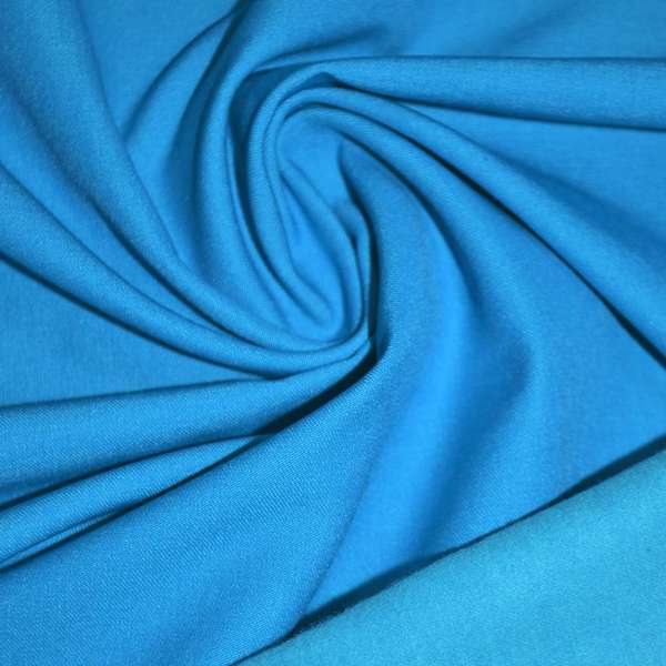 Котон стрейч костюмний з начосом блакитний ш.140
