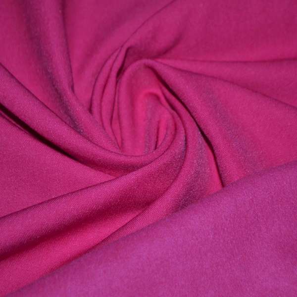 Котон стрейч костюмний з начосом малиновий ш.140