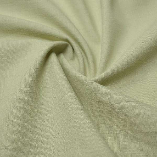 Лен* костюмный оливковый светлый ш.140