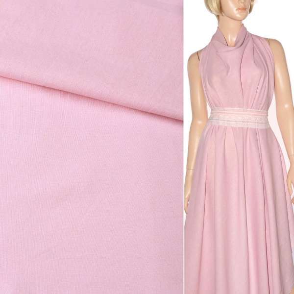 Льон рожевий блідий ш.140