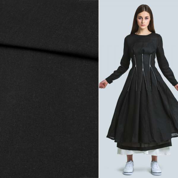 Лен черный ш.145