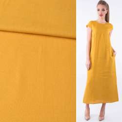 Лен горчично-желтый ш.140