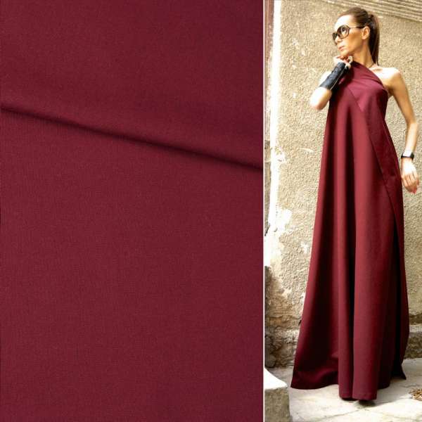 Лен бордовый темный ш.144