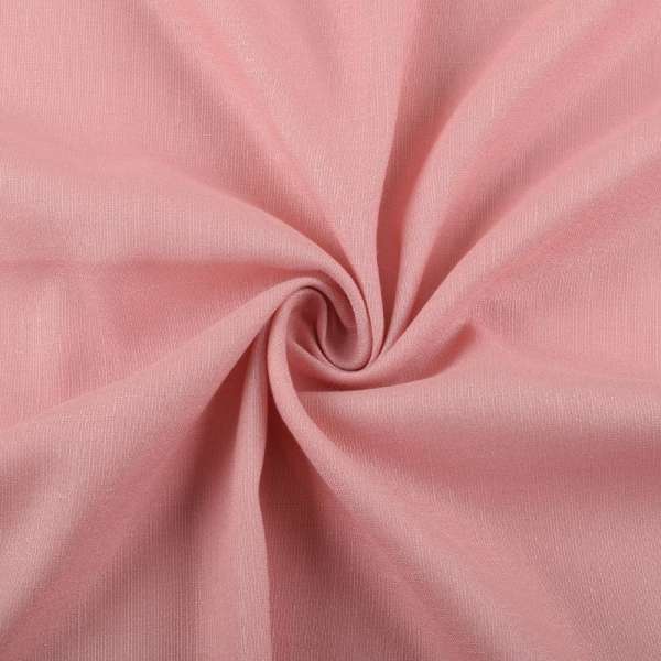 Лен стрейч с хлопком бежево-розовый ш.145