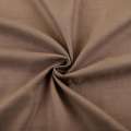 Лен стрейч с хлопком коричневый ш.145