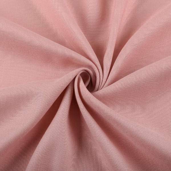 Лен стрейч с хлопком розово-серый ш.145