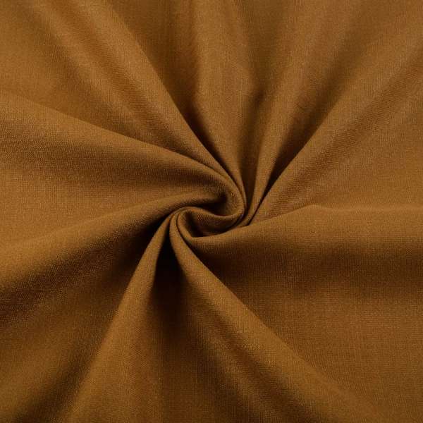 Лен стрейч с хлопком горчичный ш.150