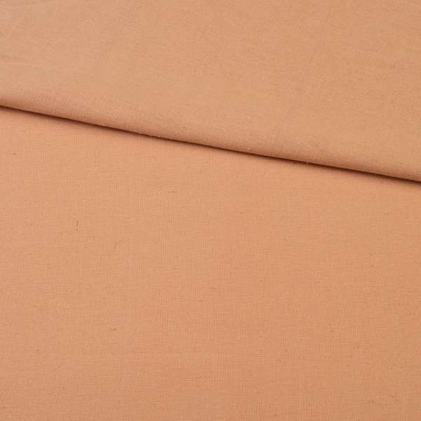 Лен* бежево-розовый однотонный, ш.145