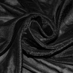 Тканина підкладкова трикотажна чорна, ш.150