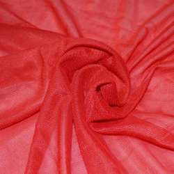 Ткань подкладочная трикотажная красная ш.160