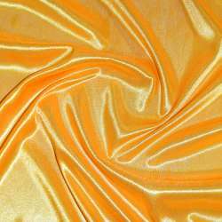 Ткань подкладочная трикотажная оранжево-желтая ш.150