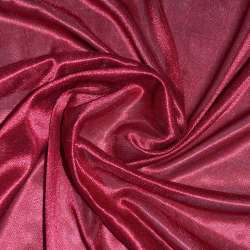 Ткань подкладочная трикотажная вишневая темная ш.150