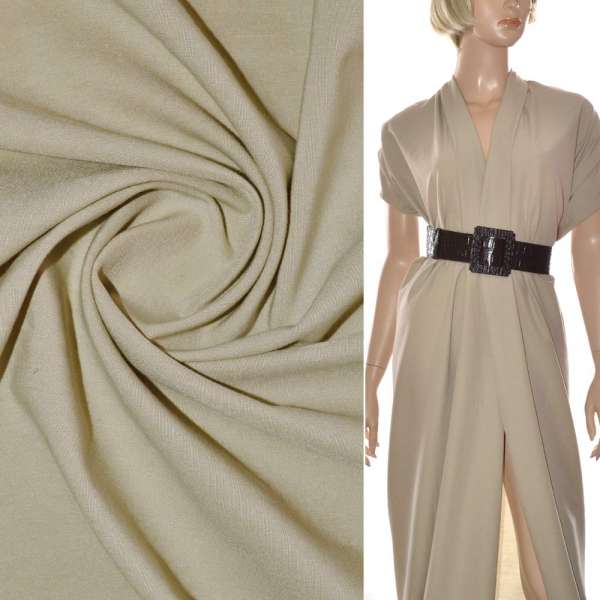 Поплин стрейчевый песочный ш.150