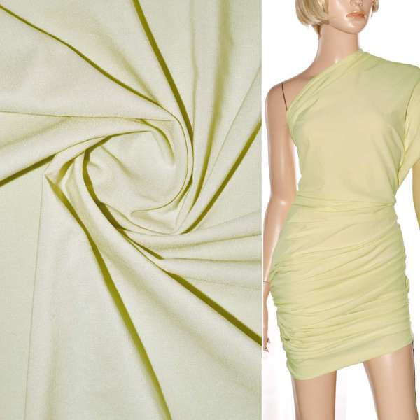 Поплин стрейчевый ванильный ш.150