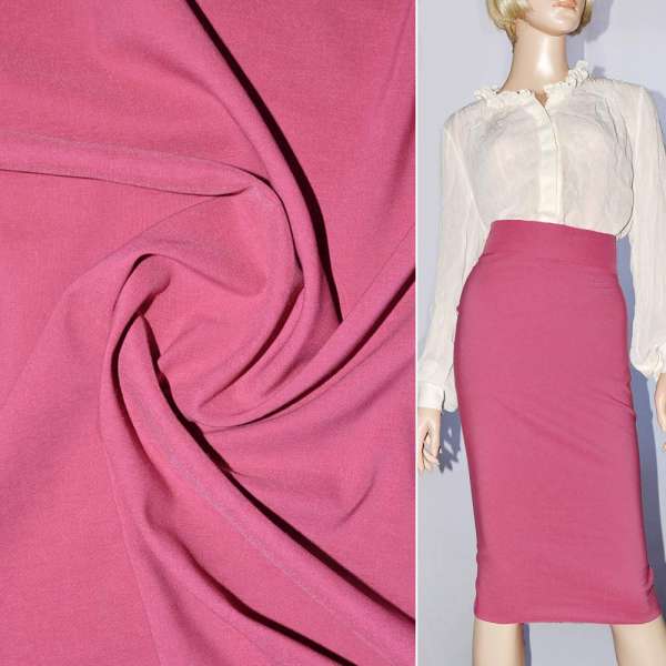 Поплин стрейчевый розово-сиреневый ш.150