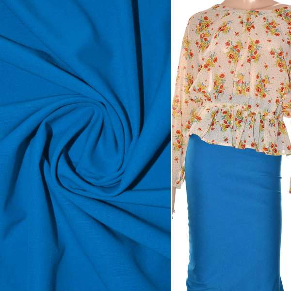 Поплин стрейчевый морская волна ш.150