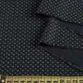 Коттон рубашечный в рисунок мелкий, черный, ш.145