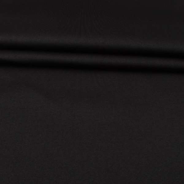 Трикотаж костюмный черный с начесом ш.157