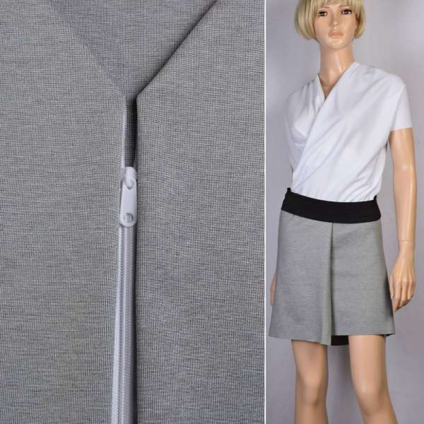 Трикотаж спорт джерсі сірий світлий (циркон) ш.160