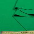 Трикотаж костюмный двухсторонний зеленый яркий, ш.150
