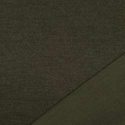 Трикотаж костюмный двухсторонний хаки, ш.150