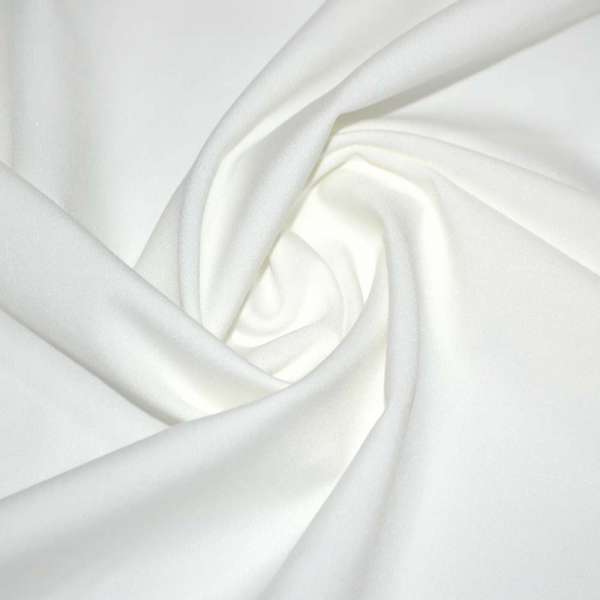 Трикотаж костюмный облегченный молочный ш.160