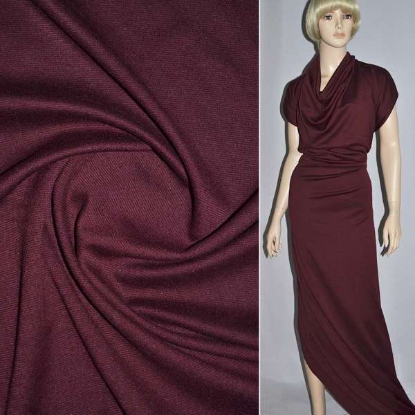 Трикотаж французький вишневий темний ш.160