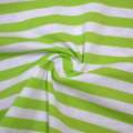 Трикотаж с вискозой в полоски 10мм молочные и зеленые ш.175