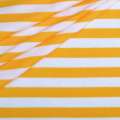 Трикотаж с вискозой в полоски 11мм белые и желтые ш.174