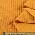 Трикотажное полотно горчично-золотистое в жатую полоску ш.150