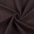 Трикотажне полотно коричневе в жату смужку ш.150