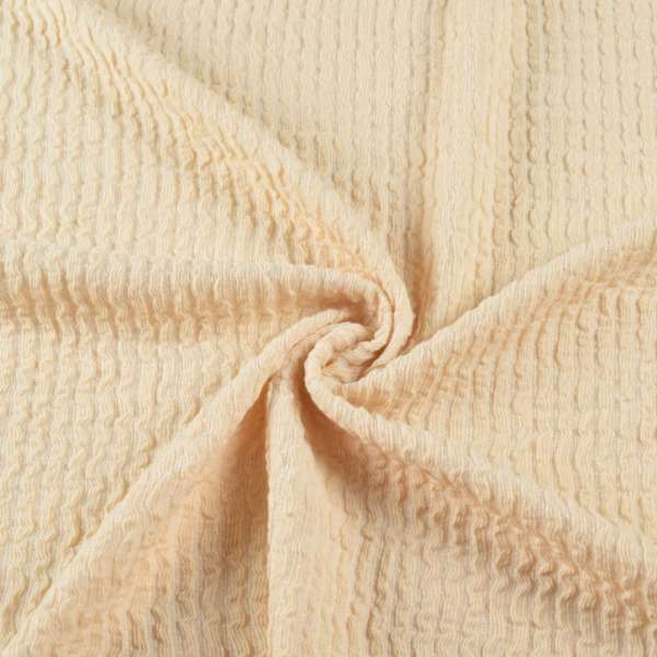 Трикотажное полотно пшеничное в жатую полоску ш.140