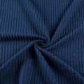 Трикотажне полотно синє в жату смужку ш.160