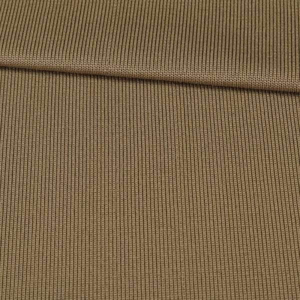 Трикотажное полотно резинка коричневое светлое, ш.80