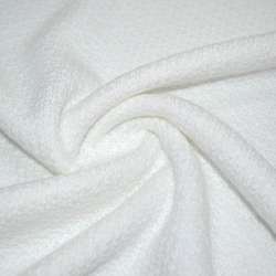 Трикотаж вязаный двухсторонний акриловый белый ш.166